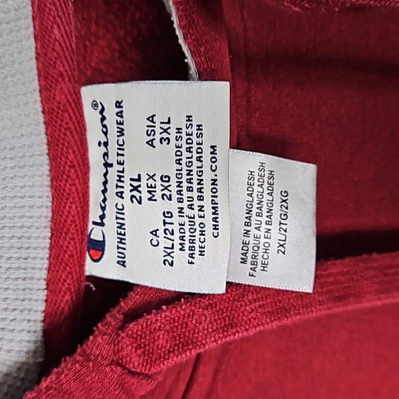 WSU Cougars Champion Hoodie Sweatshirt Size 2XL - Picture 4 of 5